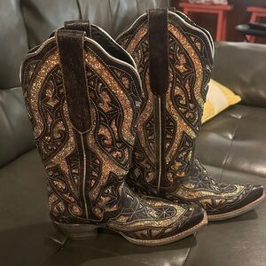 J.B. Dillon Black Leather Boots